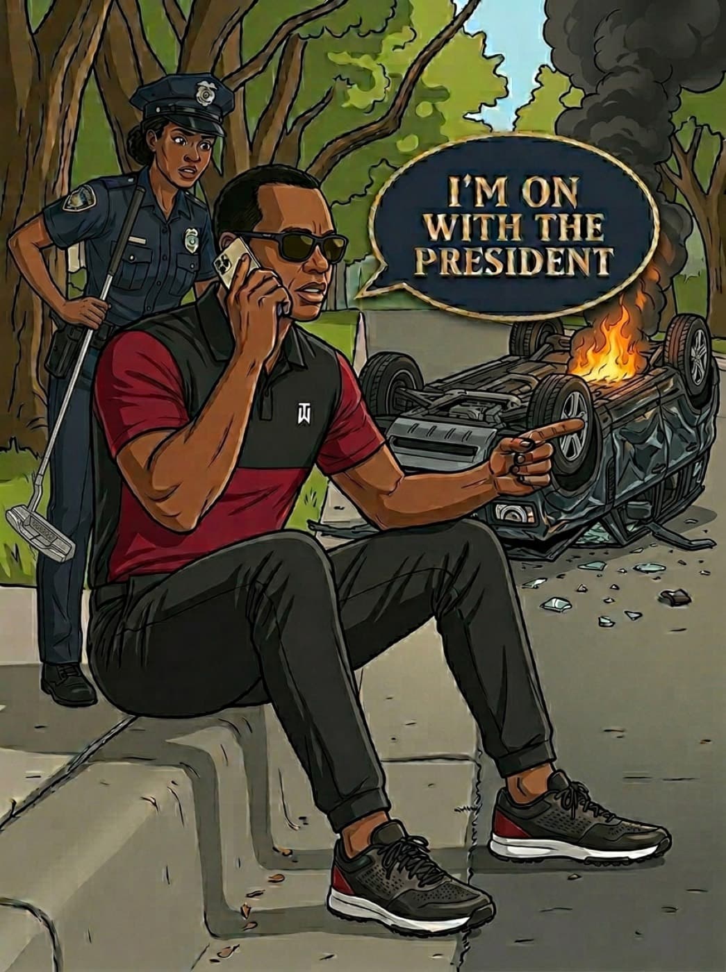 I'm on with the President Tee